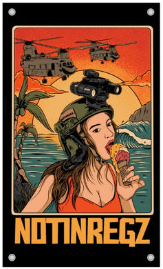 Not In Regs Ice Cream Girl Flag
