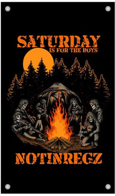 Not In Regs  Saturday is For the Boys Flag