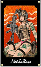 Load image into Gallery viewer, Not In Regs  Vest Gun Girl Flag