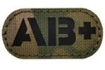 Load image into Gallery viewer, 1"x2" Tactical Laser Cut Blood Type Patch